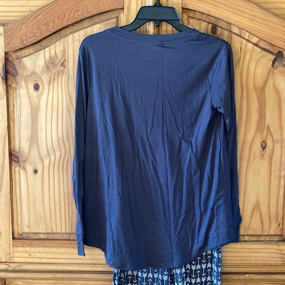 Sleepyheads gray white arrows Follow Your Dreams 2 piece pajamas set size M - Picture 5 of 8